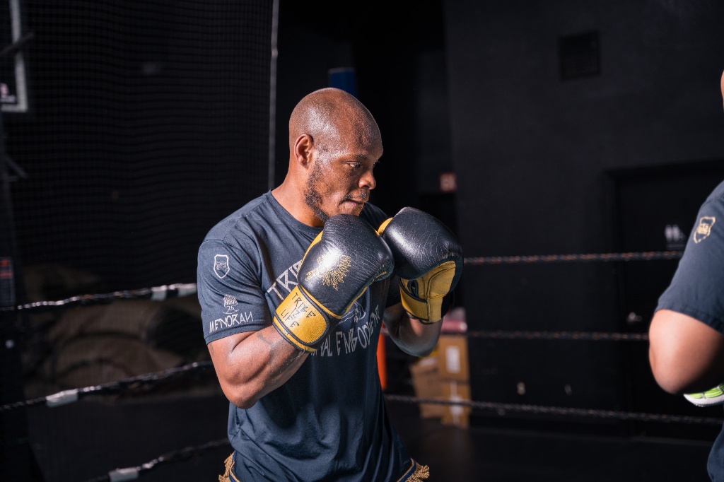 Coach AB, co-owner and head coach at Fit4Battle Boxing gym in Stockton, CA
